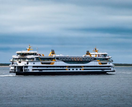 Teso boot aan het varen naar Texel.